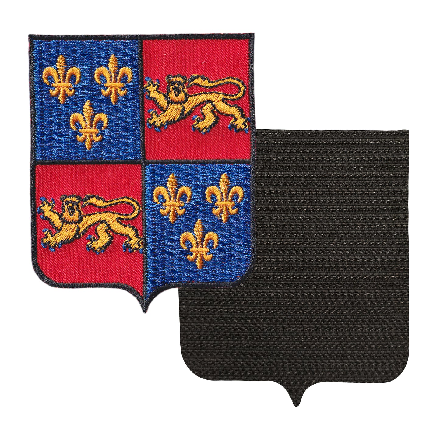 MAXIMUMPATCHES - 40 Landes - 6,5 cm x 8 cm - Ecusson Patch Brodé Avec Scratch Cousu Au Dos + Carré Scratch A Coudre, Face Opposé 10 cm x 10 cm Offert / Département Région Territoire France