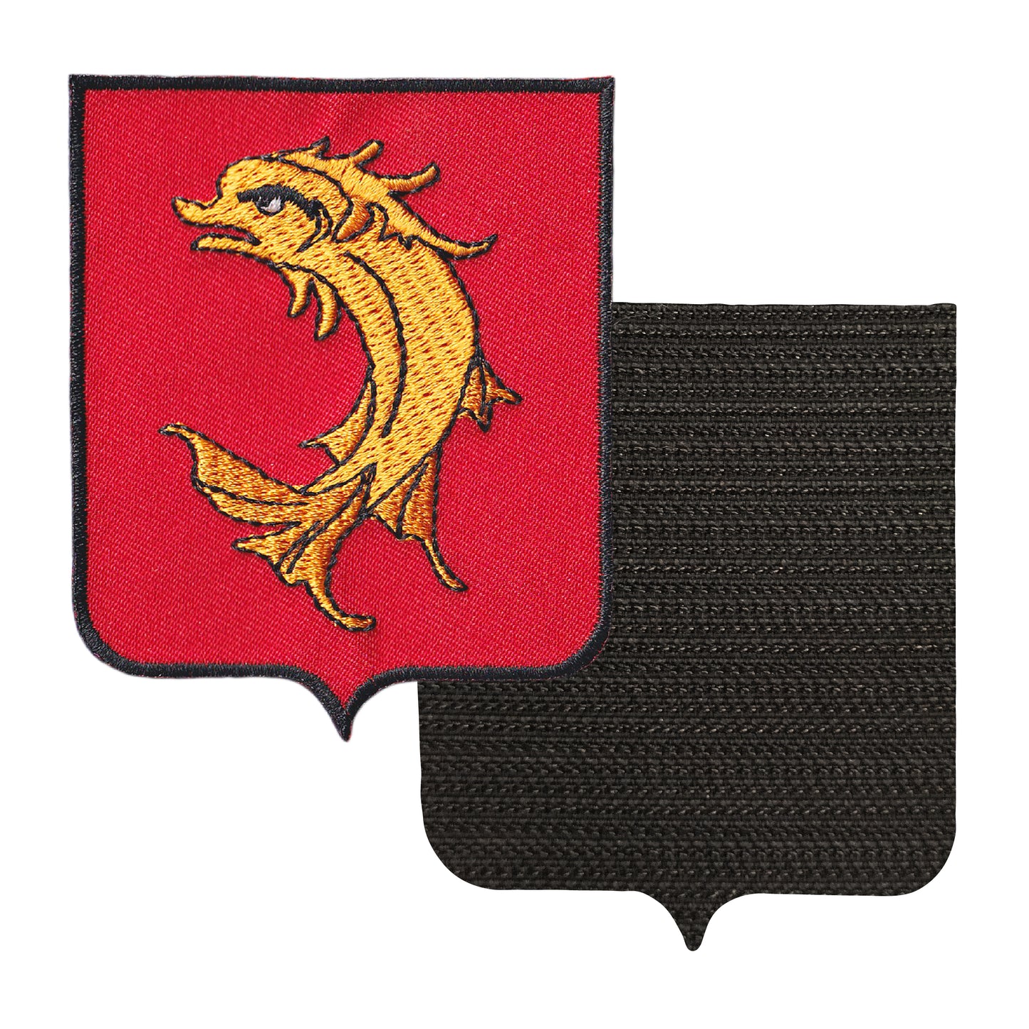 MAXIMUMPATCHES - 42 Loire - 6,5 cm x 8 cm - Ecusson Patch Brodé Avec Scratch Cousu Au Dos + Carré Scratch A Coudre, Face Opposé 10 cm x 10 cm Offert / Département Région Territoire France