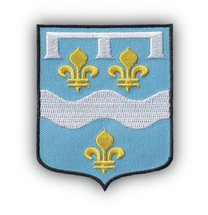 MAXIMUMPATCHES - Ecusson Patch Brodé Thermocollant - Département Région Territoire France - 6,5 cm x 8 cm - 45 Loiret
