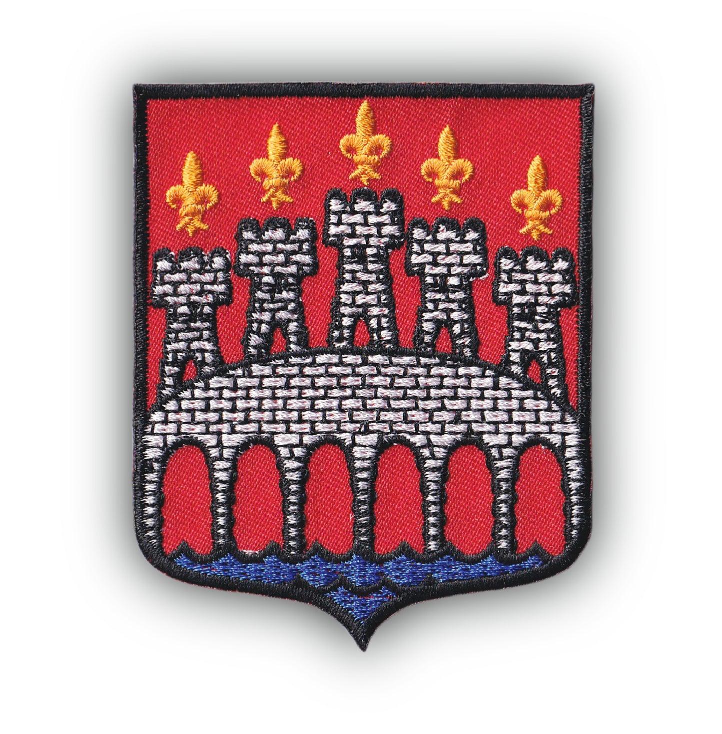 MAXIMUMPATCHES - Ecusson Patch Brodé Thermocollant - Département Région Territoire France - 6,5 cm x 8 cm - 46 Lot