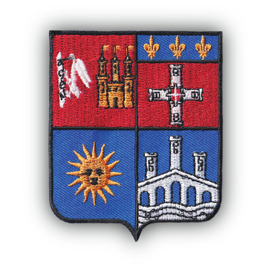 MAXIMUMPATCHES - Ecusson Patch Brodé Thermocollant - Département Région Territoire France - 6,5 cm x 8 cm - 47 Lot Et Garonne