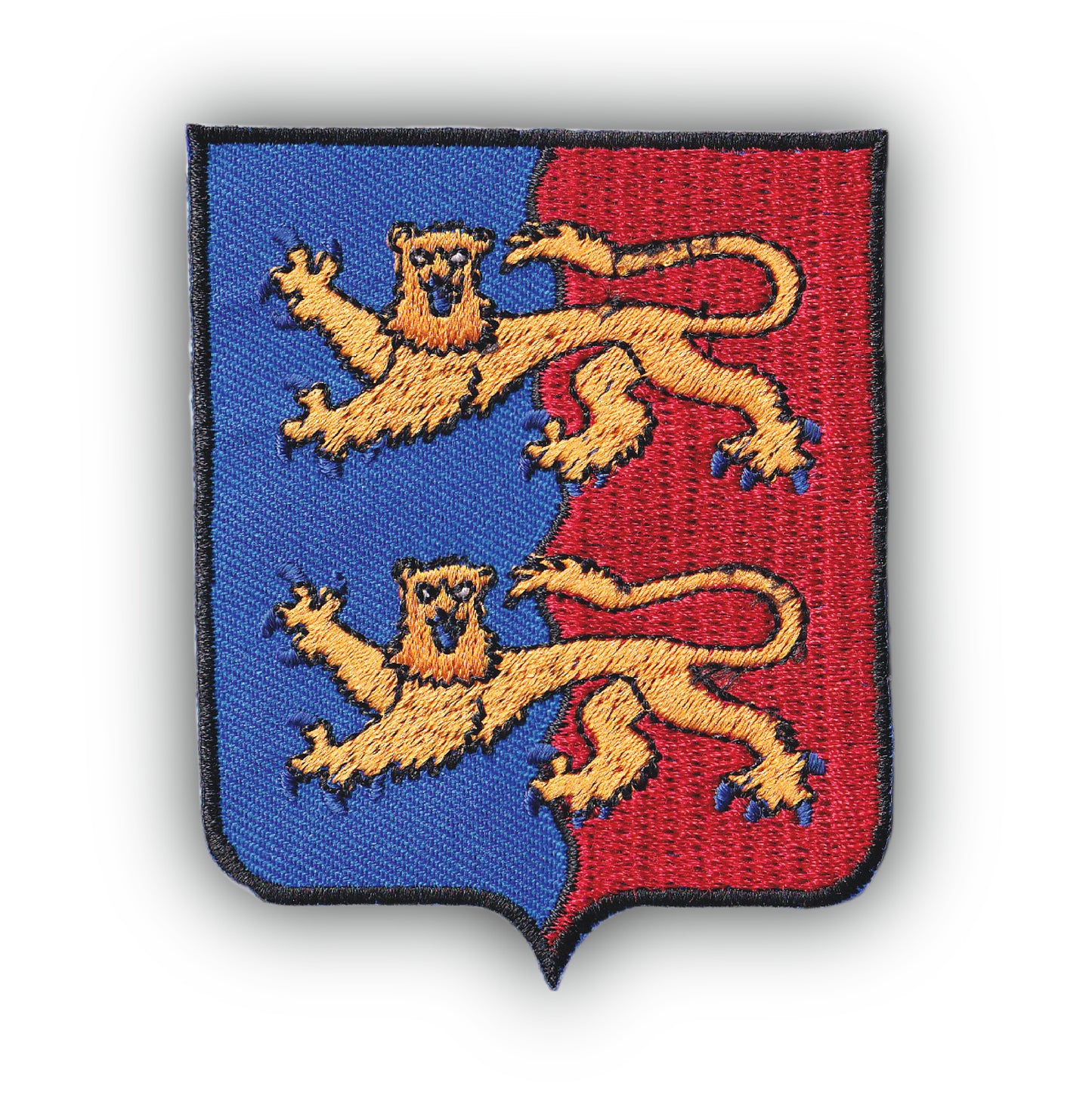 MAXIMUMPATCHES - Ecusson Patch Brodé Thermocollant - Département Région Territoire France - 6,5 cm x 8 cm - 50 Manche