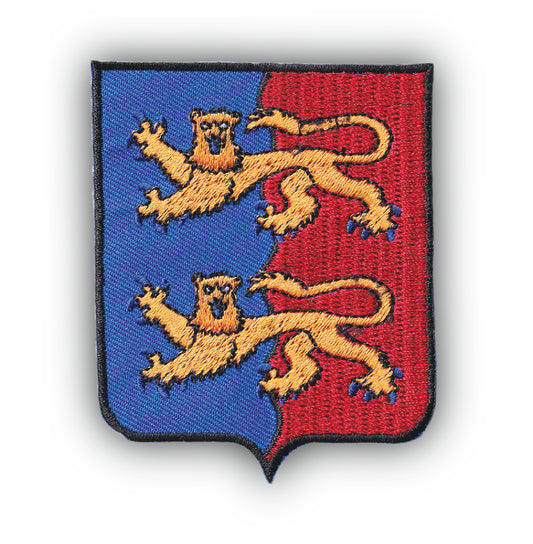 MAXIMUMPATCHES - Ecusson Patch Brodé Thermocollant - Département Région Territoire France - 6,5 cm x 8 cm - 50 Manche