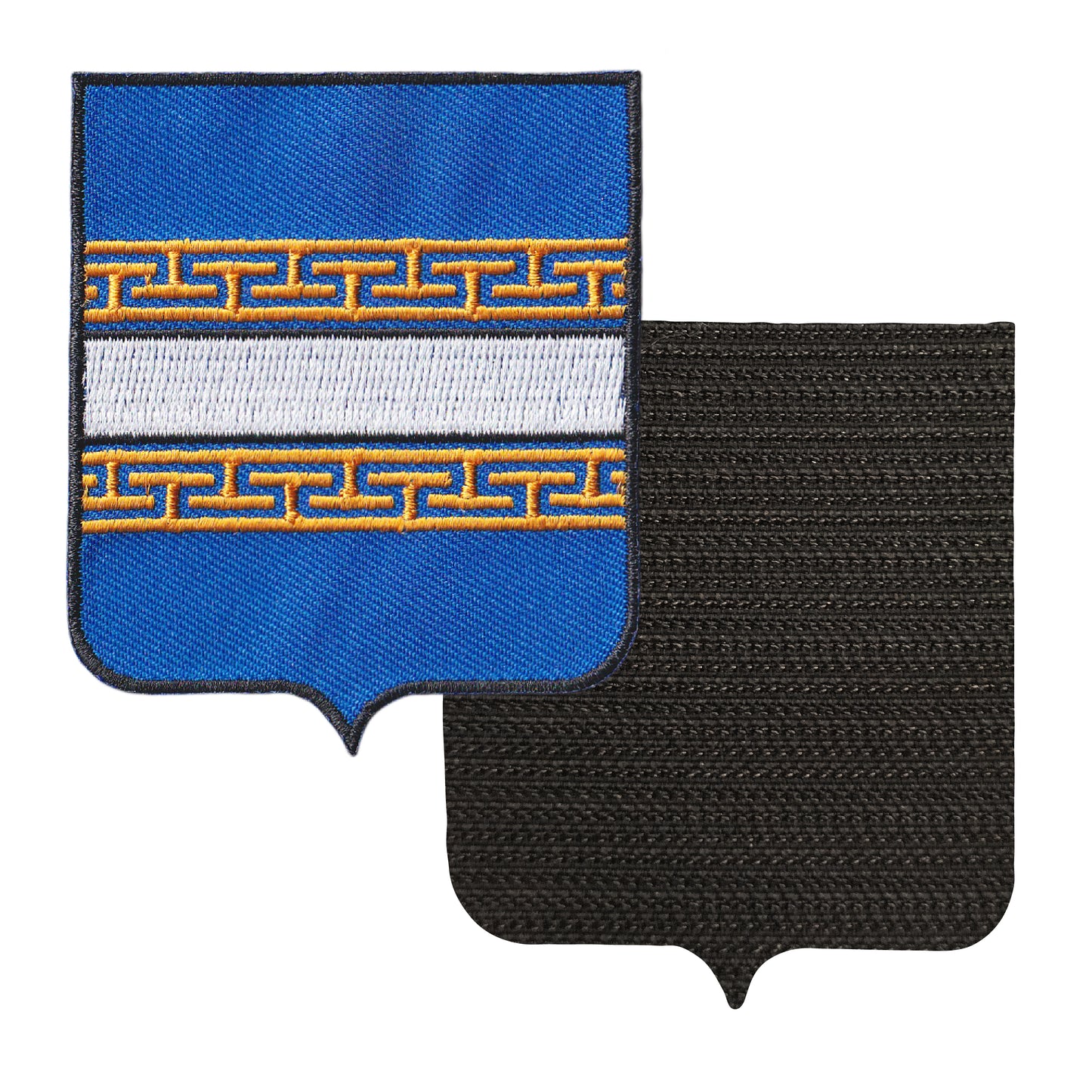 MAXIMUMPATCHES - 51 Marne - 6,5 cm x 8 cm - Ecusson Patch Brodé Avec Scratch Cousu Au Dos + Carré Scratch A Coudre, Face Opposé 10 cm x 10 cm Offert / Département Région Territoire France