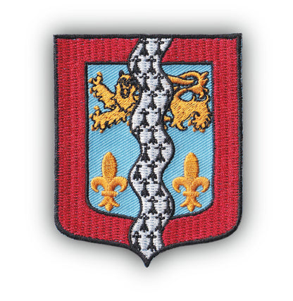 MAXIMUMPATCHES - Ecusson Patch Brodé Thermocollant - Département Région Territoire France - 6,5 cm x 8 cm - 53 Mayenne