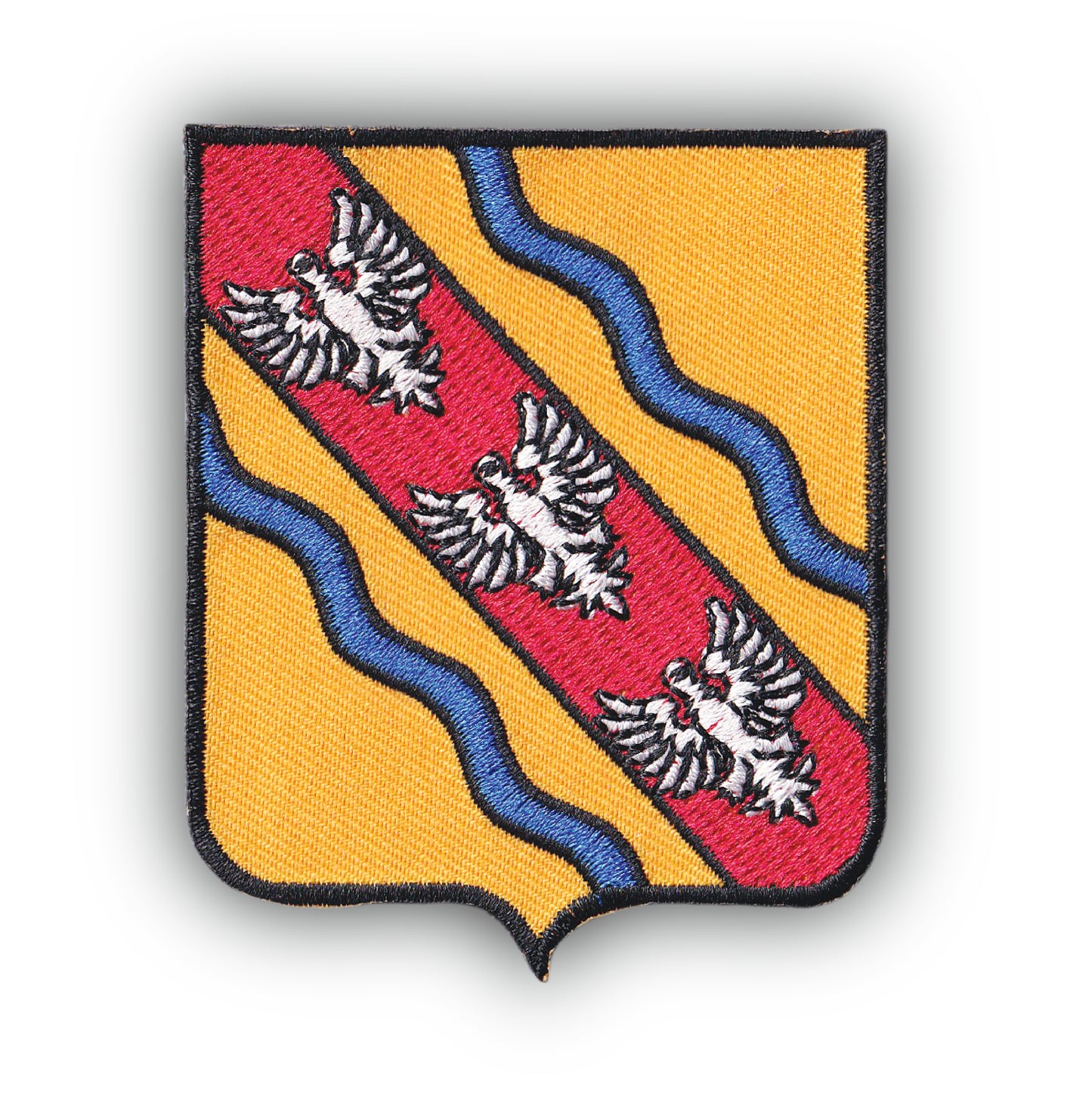MAXIMUMPATCHES - Ecusson Patch Brodé Thermocollant - Département Région Territoire France - 6,5 cm x 8 cm - 54 Meurthe Et Moselle