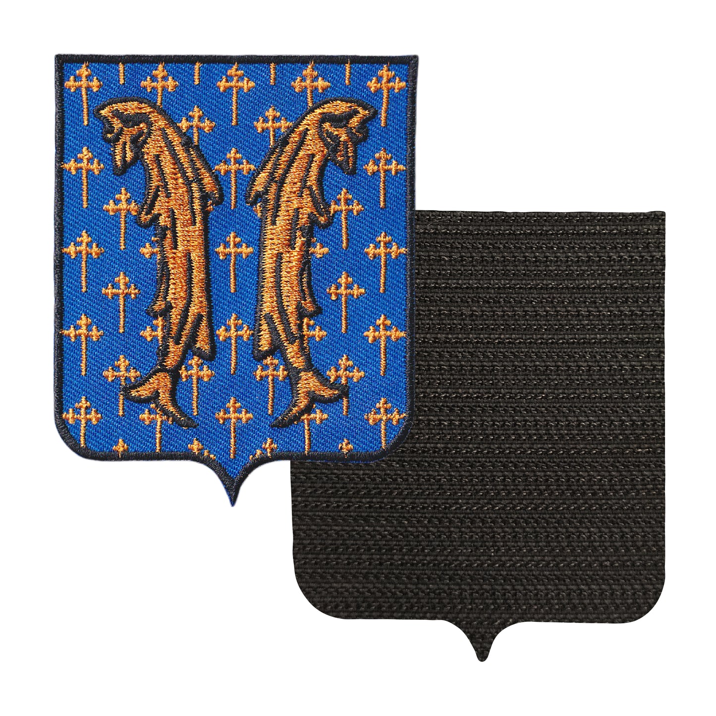 MAXIMUMPATCHES - 55 Meuse - 6,5 cm x 8 cm - Ecusson Patch Brodé Avec Scratch Cousu Au Dos + Carré Scratch A Coudre, Face Opposé 10 cm x 10 cm Offert / Département Région Territoire France