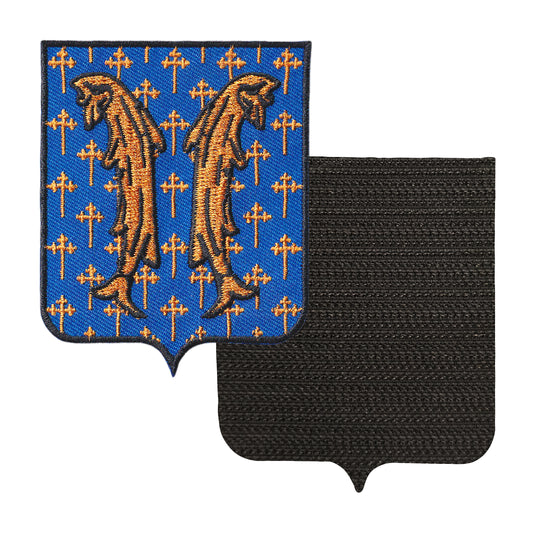 MAXIMUMPATCHES - 55 Meuse - 6,5 cm x 8 cm - Ecusson Patch Brodé Avec Scratch Cousu Au Dos + Carré Scratch A Coudre, Face Opposé 10 cm x 10 cm Offert / Département Région Territoire France