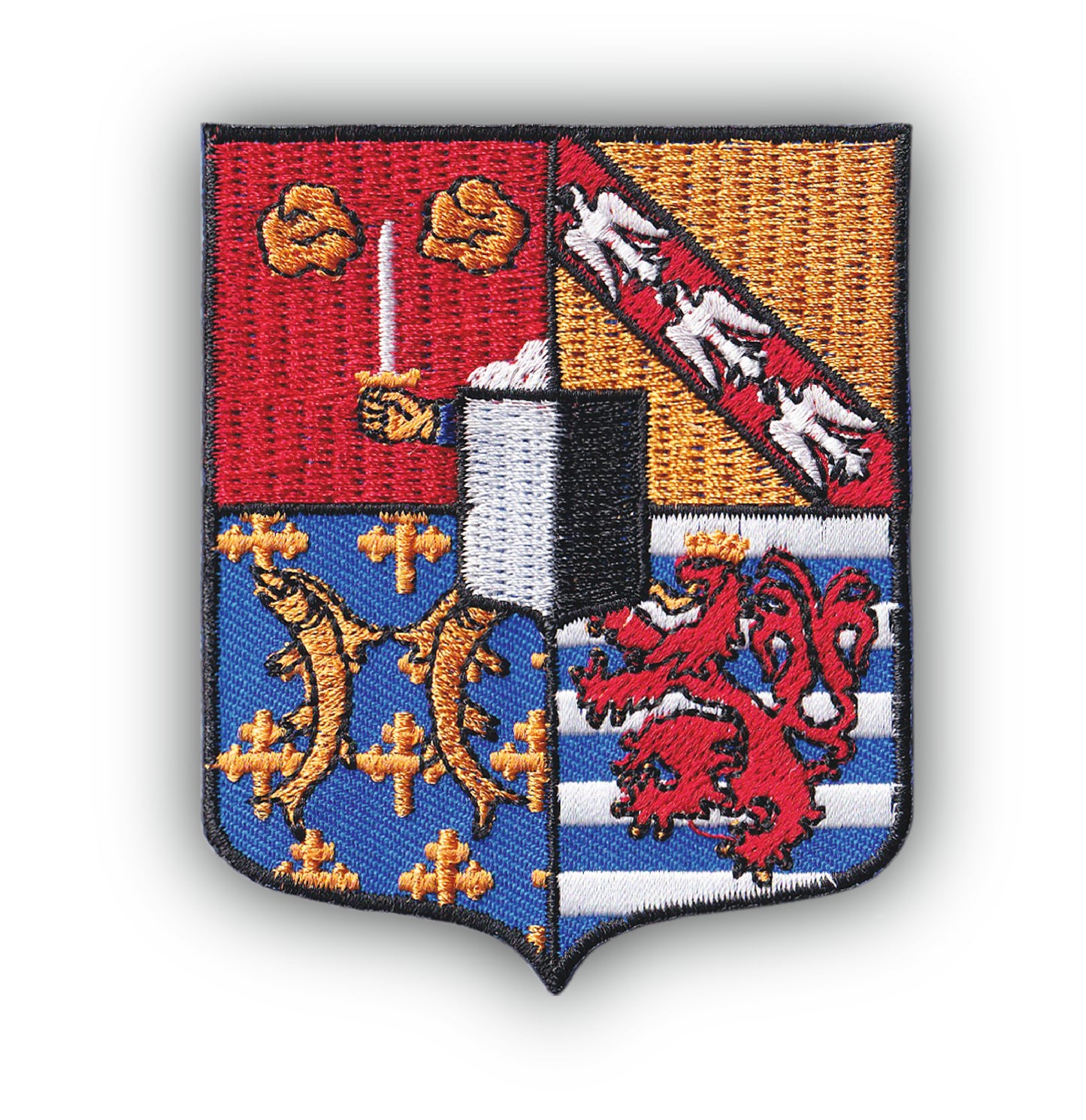 MAXIMUMPATCHES - Ecusson Patch Brodé Thermocollant - Département Région Territoire France - 6,5 cm x 8 cm - 57 Moselle