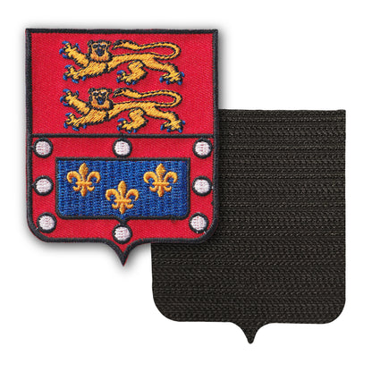 MAXIMUMPATCHES - 61 Orne - 6,5 cm x 8 cm - Ecusson Patch Brodé Avec Scratch Cousu Au Dos + Carré Scratch A Coudre, Face Opposé 10 cm x 10 cm Offert / Département Région Territoire France