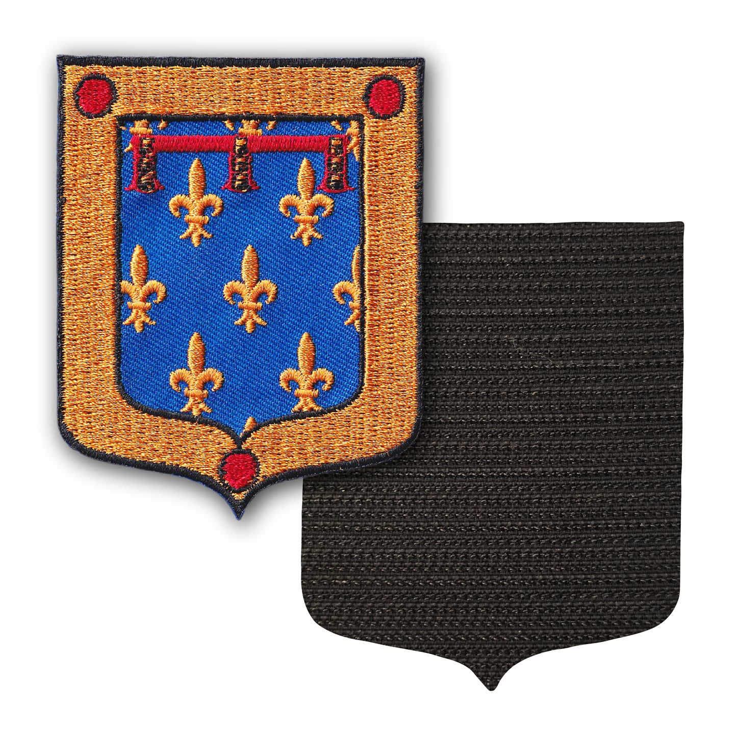 MAXIMUMPATCHES - 62 Pas De calais - 6,5 cm x 8 cm - Ecusson Patch Brodé Avec Scratch Cousu Au Dos + Carré Scratch A Coudre, Face Opposé 10 cm x 10 cm Offert / Département Région Territoire France