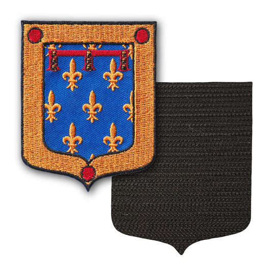 MAXIMUMPATCHES - 62 Pas De calais - 6,5 cm x 8 cm - Ecusson Patch Brodé Avec Scratch Cousu Au Dos + Carré Scratch A Coudre, Face Opposé 10 cm x 10 cm Offert / Département Région Territoire France