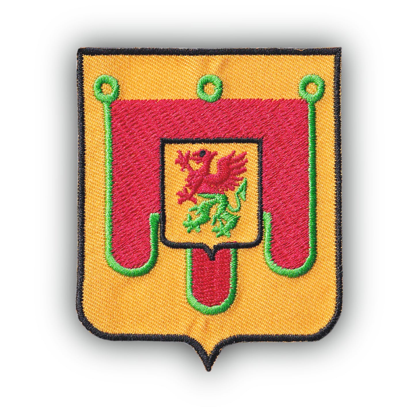 MAXIMUMPATCHES - Ecusson Patch Brodé Thermocollant - Département Région Territoire France - 6,5 cm x 8 cm - 63 Puy De Dome