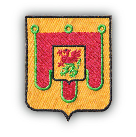 MAXIMUMPATCHES - Ecusson Patch Brodé Thermocollant - Département Région Territoire France - 6,5 cm x 8 cm - 63 Puy De Dome