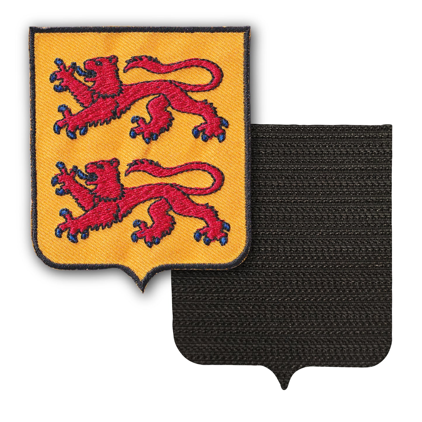 MAXIMUMPATCHES - 65 Hautes Pyrénées - 6,5 cm x 8 cm - Ecusson Patch Brodé Avec Scratch Cousu Au Dos + Carré Scratch A Coudre, Face Opposé 10 cm x 10 cm Offert / Département Région Territoire France