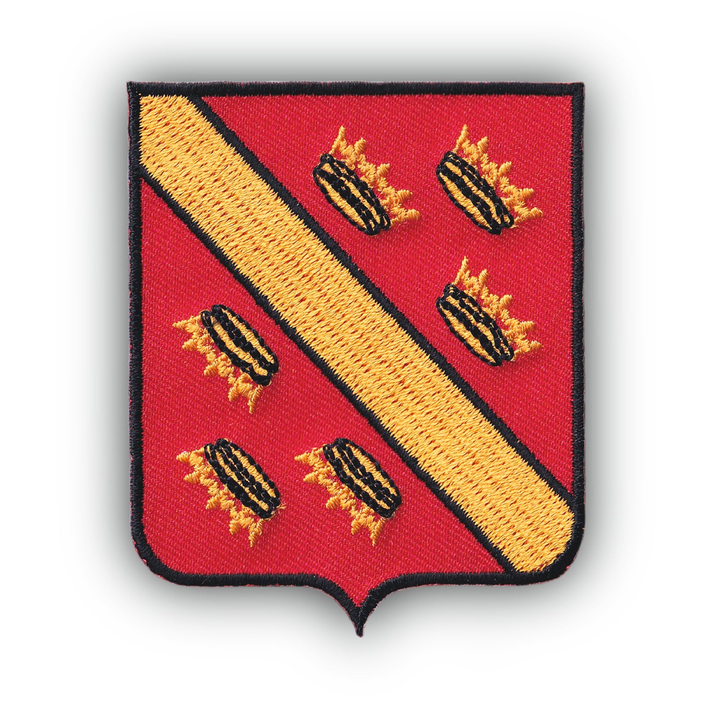 MAXIMUMPATCHES - Ecusson Patch Brodé Thermocollant - Département Région Territoire France - 6,5 cm x 8 cm - 68 Haut Rhin