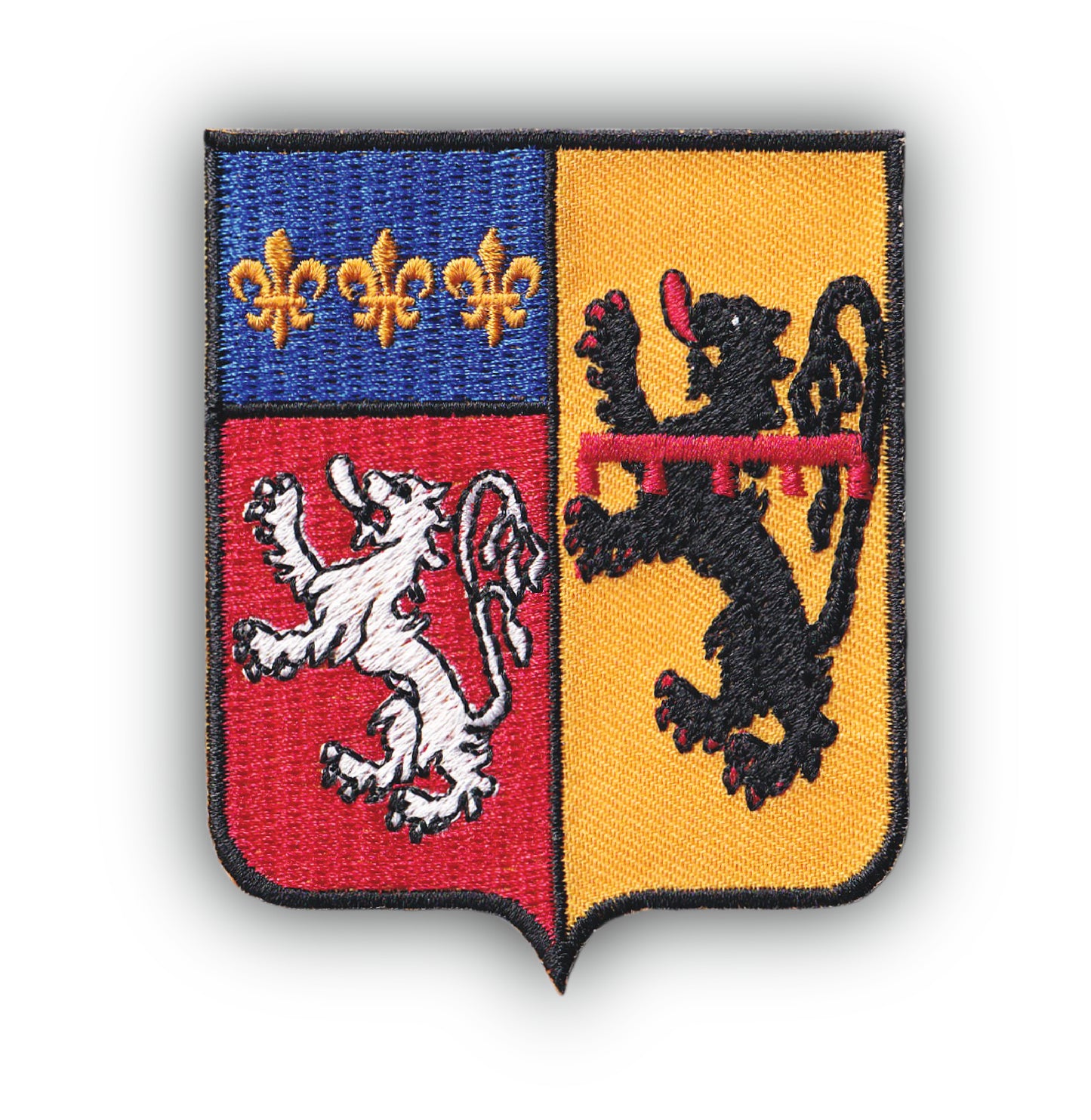 MAXIMUMPATCHES - Ecusson Patch Brodé Thermocollant - Département Région Territoire France - 6,5 cm x 8 cm - 69 Rhône