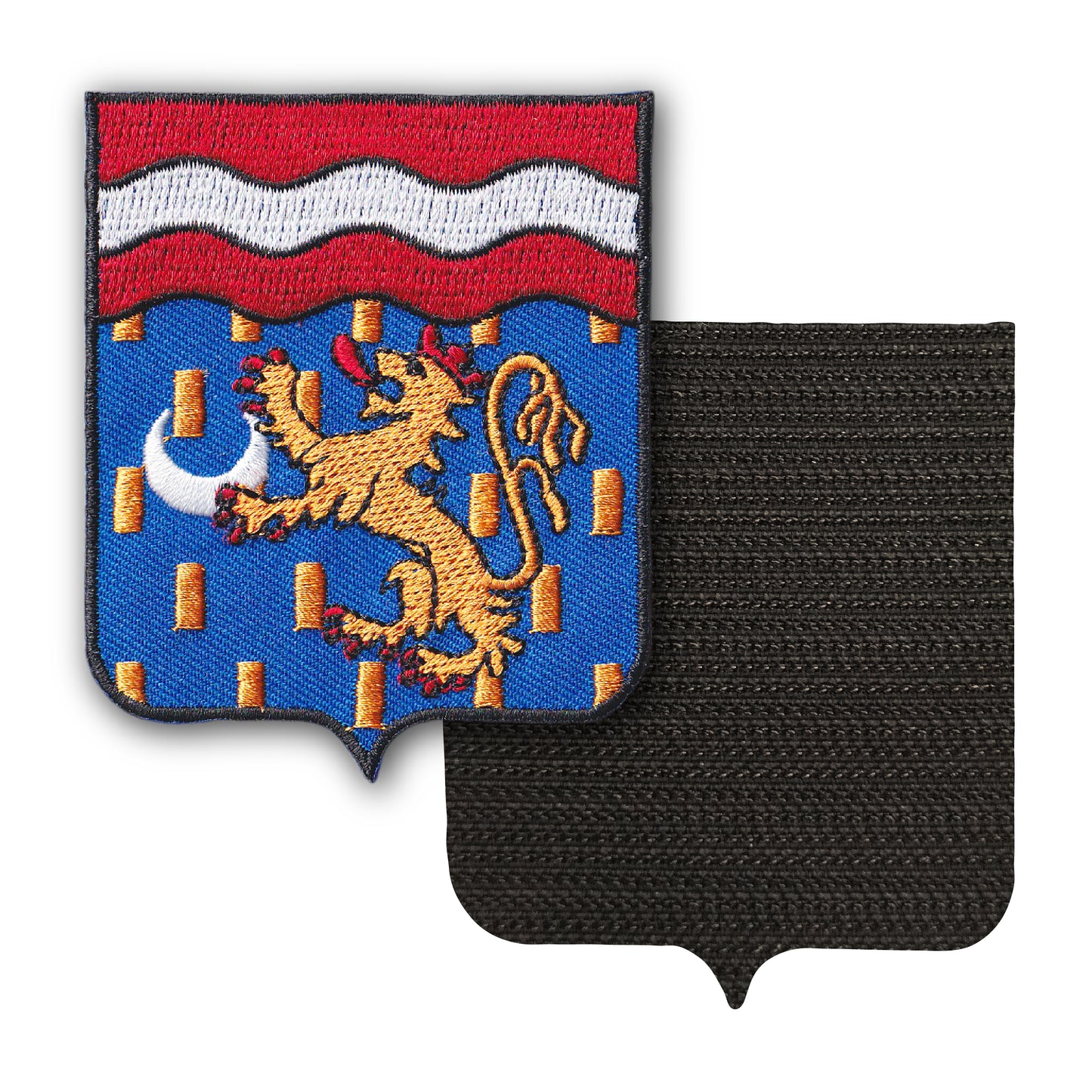 MAXIMUMPATCHES - 70 Haute Saône - 6,5 cm x 8 cm - Ecusson Patch Brodé Avec Scratch Cousu Au Dos + Carré Scratch A Coudre, Face Opposé 10 cm x 10 cm Offert / Département Région Territoire France