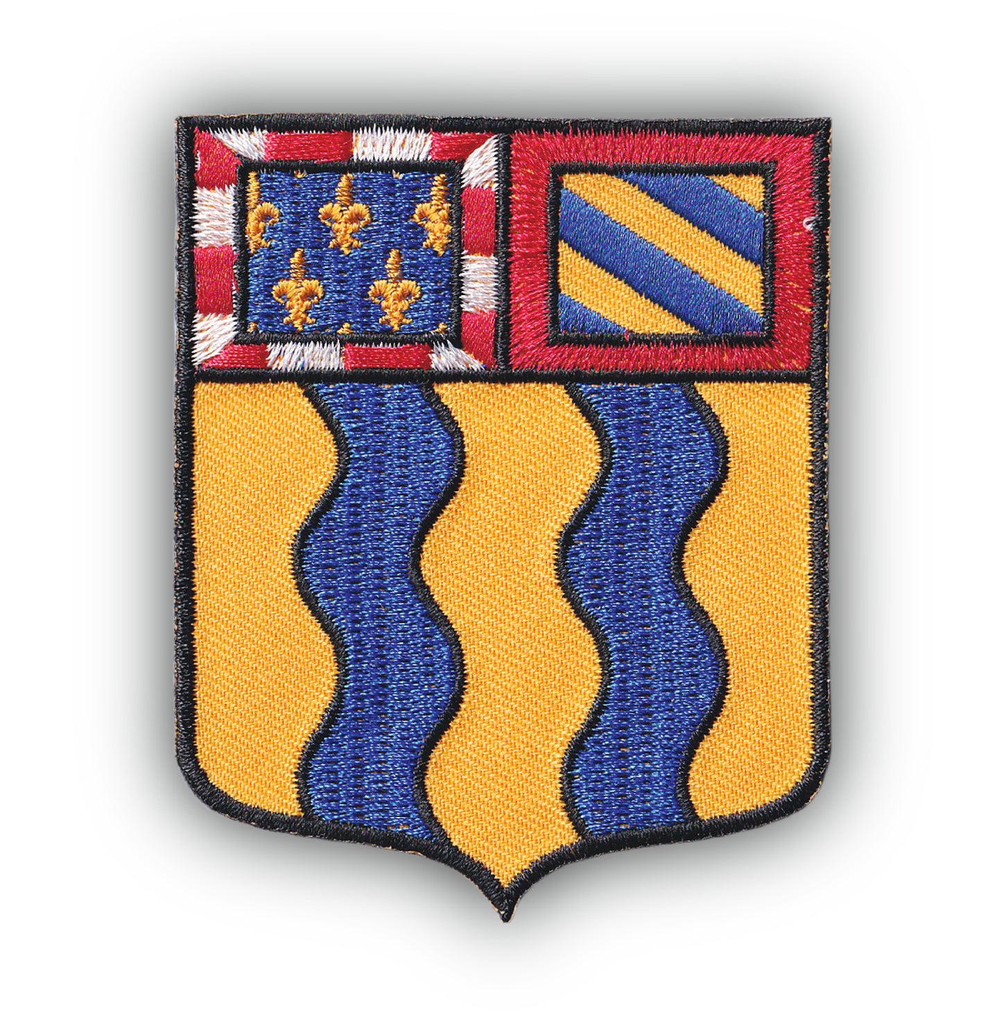 MAXIMUMPATCHES - Ecusson Patch Brodé Thermocollant - Département Région Territoire France - 6,5 cm x 8 cm - 71 Saone Et Loire