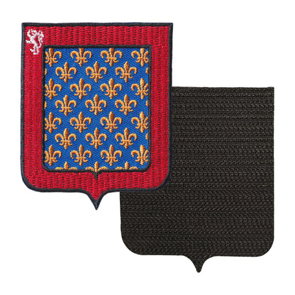 MAXIMUMPATCHES - 72 Sarthe - 6,5 cm x 8 cm - Ecusson Patch Brodé Avec Scratch Cousu Au Dos + Carré Scratch A Coudre, Face Opposé 10 cm x 10 cm Offert / Département Région Territoire France