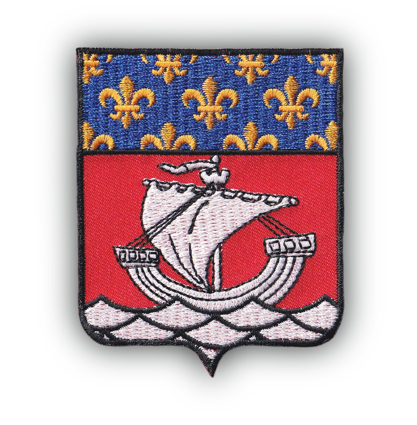 MAXIMUMPATCHES - Ecusson Patch Brodé Thermocollant - Département Région Territoire France - 6,5 cm x 8 cm - 75 Paris