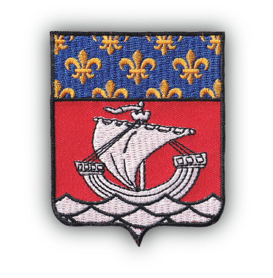 MAXIMUMPATCHES - Ecusson Patch Brodé Thermocollant - Département Région Territoire France - 6,5 cm x 8 cm - 75 Paris