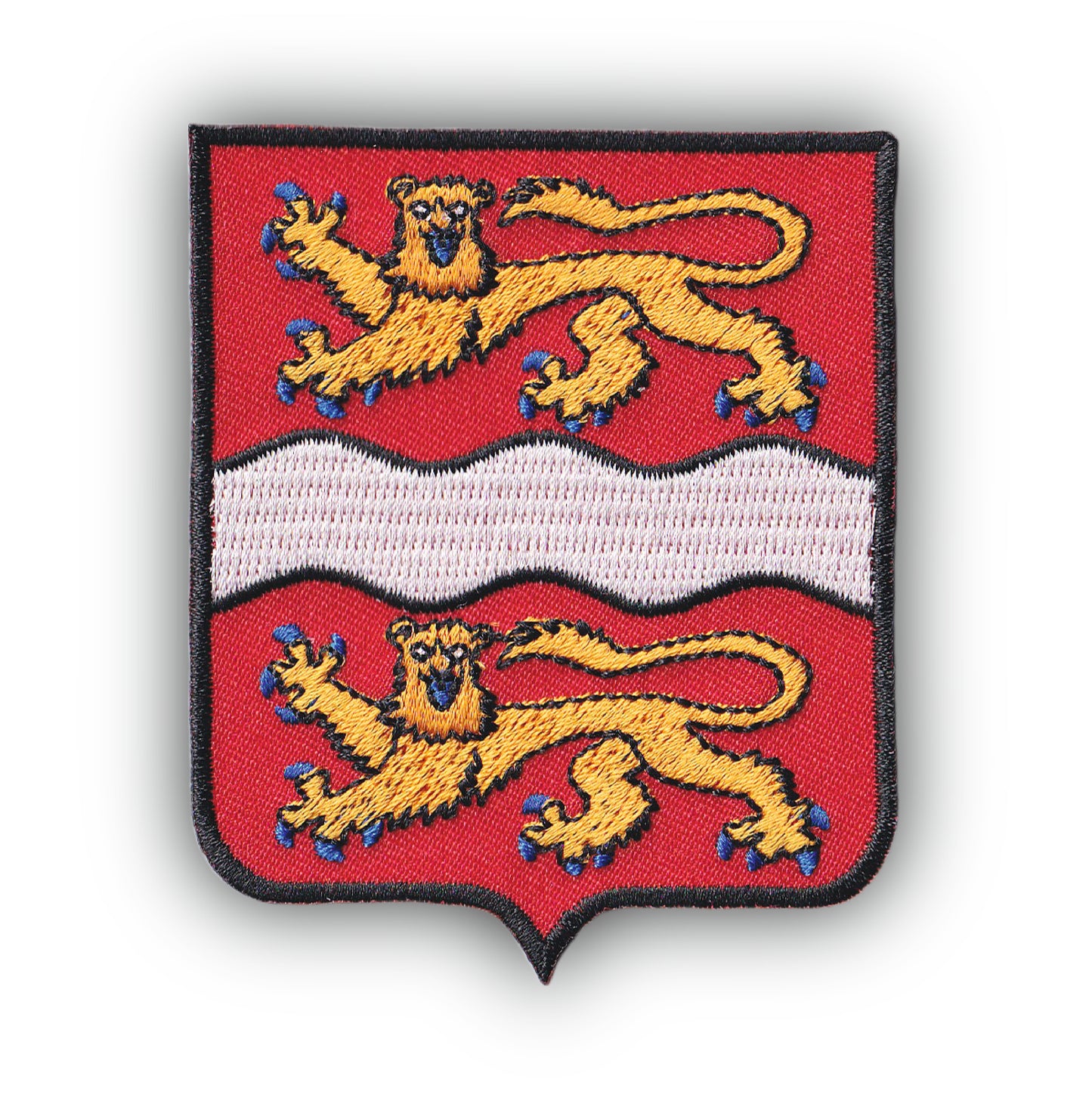 MAXIMUMPATCHES - Ecusson Patch Brodé Thermocollant - Département Région Territoire France - 6,5 cm x 8 cm - 76 Seine Maritime