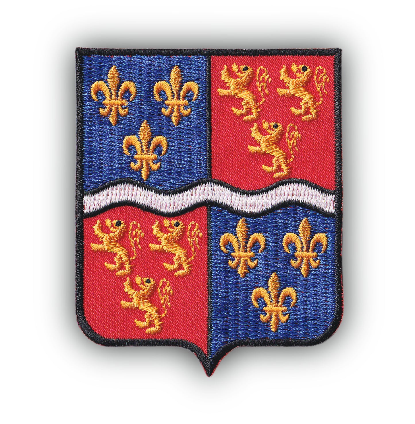 MAXIMUMPATCHES - Ecusson Patch Brodé Thermocollant - Département Région Territoire France - 6,5 cm x 8 cm - 80 Somme