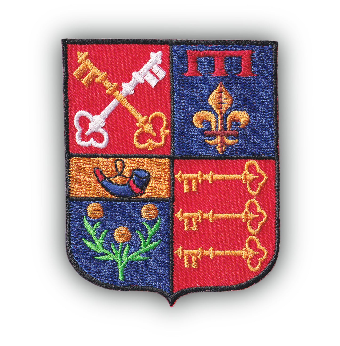 MAXIMUMPATCHES - Ecusson Patch Brodé Thermocollant - Département Région Territoire France - 6,5 cm x 8 cm - 84 Vaucluse