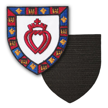 MAXIMUMPATCHES - 85 Vendée - 6,5 cm x 8 cm - Ecusson Patch Brodé Avec Scratch Cousu Au Dos + Carré Scratch A Coudre, Face Opposé 10 cm x 10 cm Offert / Département Région Territoire France