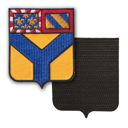 MAXIMUMPATCHES - 89 Yonne - 6,5 cm x 8 cm - Ecusson Patch Brodé Avec Scratch Cousu Au Dos + Carré Scratch A Coudre, Face Opposé 10 cm x 10 cm Offert / Département Région Territoire France