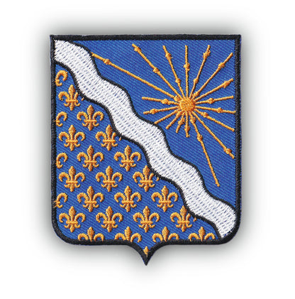 MAXIMUMPATCHES - Ecusson Patch Brodé Thermocollant - Département Région Territoire France - 6,5 cm x 8 cm - 91 Essonne