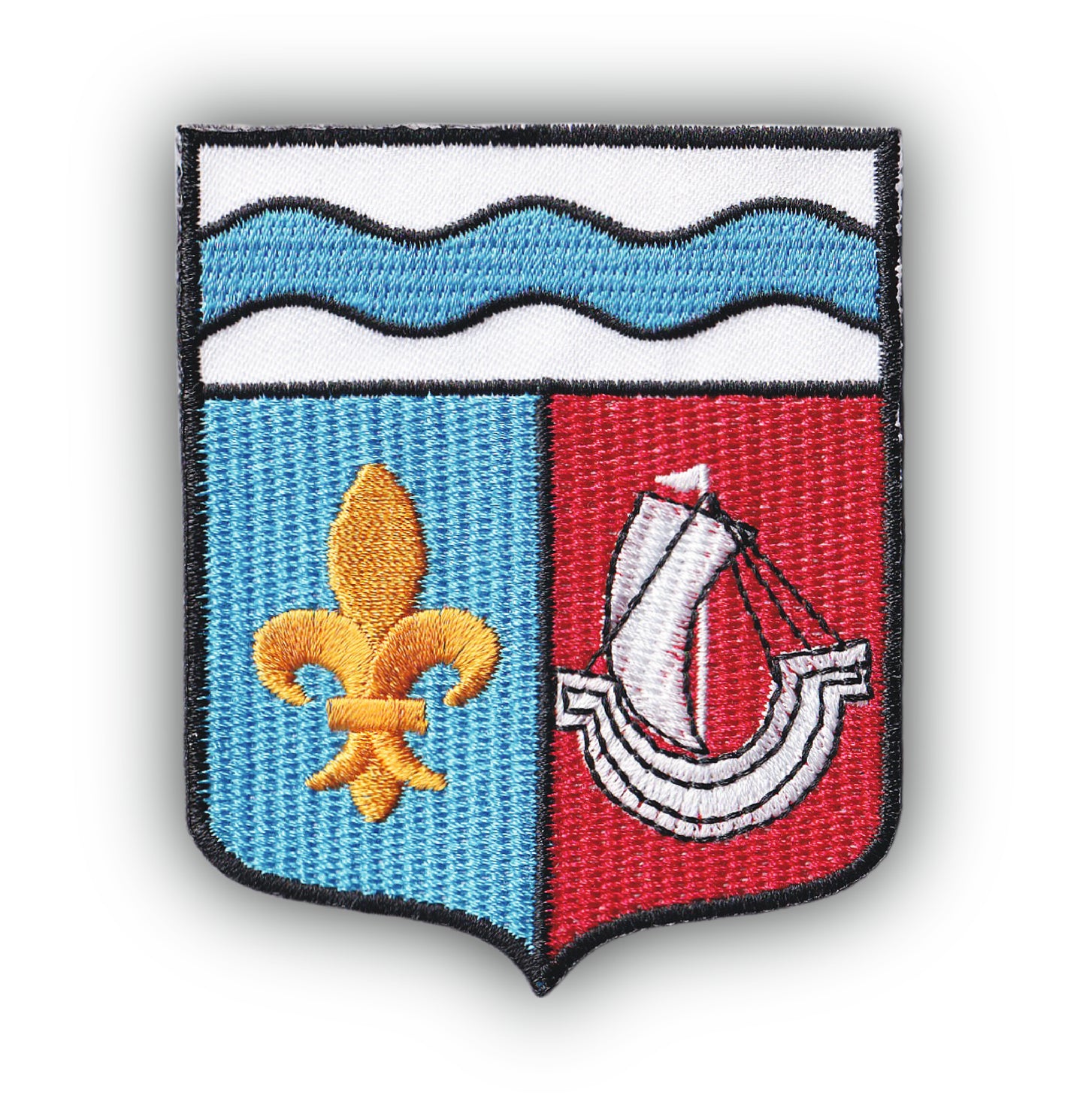 MAXIMUMPATCHES - Ecusson Patch Brodé Thermocollant - Département Région Territoire France - 6,5 cm x 8 cm - 92 Hauts De Seine