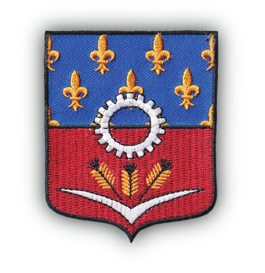 MAXIMUMPATCHES - Ecusson Patch Brodé Thermocollant - Département Région Territoire France - 6,5 cm x 8 cm - 93 Seine Saint Denis