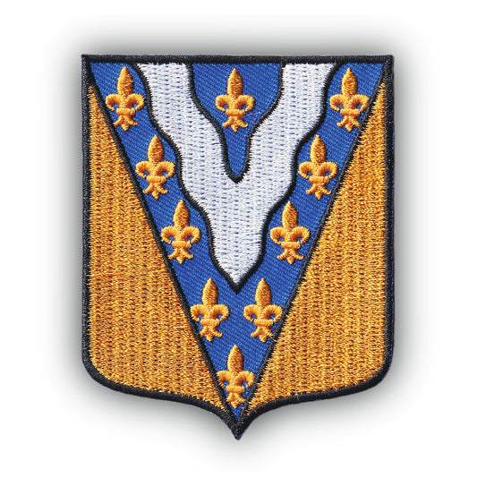 MAXIMUMPATCHES - Ecusson Patch Brodé Thermocollant - Département Région Territoire France - 6,5 cm x 8 cm - 94 Val De Marne