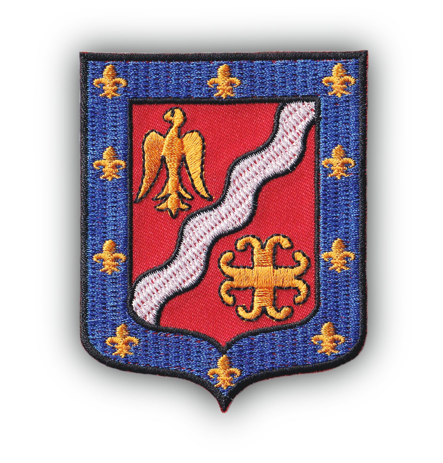 MAXIMUMPATCHES - Ecusson Patch Brodé Thermocollant - Département Région Territoire France - 6,5 cm x 8 cm - 95 Val D'oise