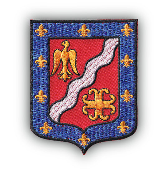 MAXIMUMPATCHES - Ecusson Patch Brodé Thermocollant - Département Région Territoire France - 6,5 cm x 8 cm - 95 Val D'oise