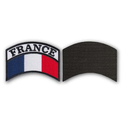 MAXIMUMPATCHES - 10 cm x 6 cm - Ecusson Patch Brodé Avec Scratch Cousu Au Dos + Carré Scratch A Coudre, Face Opposé Offerte, Banane blason militaire épaule armée air terre mer