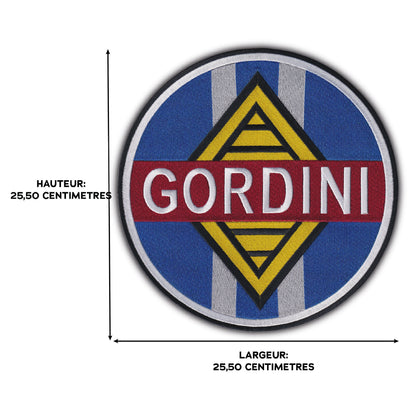 MAXIMUMPATCHES - Grand Ecusson De Dos Patch Brodé Thermocollant - Dim: 25,50 cm x 25,50 cm - Automobile France Course Rallye Cote Compétition Combinaison Pilote