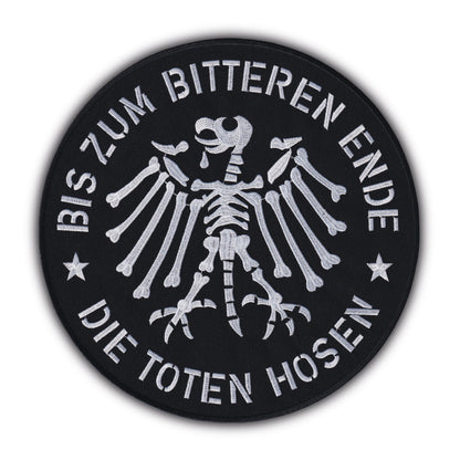 MAXIMUMPATCHES - Grand Ecusson De Dos Patch Brodé Thermocollant - Diamètre: 26 cm - Groupe Musique Punk Allemand Rock n Roll