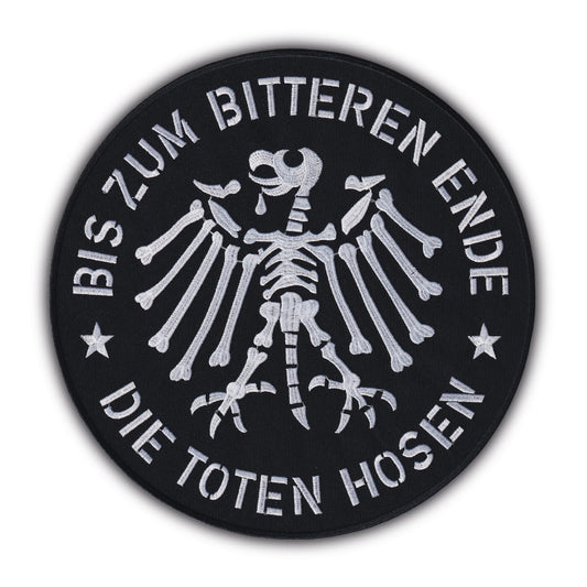 MAXIMUMPATCHES - Grand Ecusson De Dos Patch Brodé Thermocollant - Diamètre: 26 cm - Groupe Musique Punk Allemand Rock n Roll