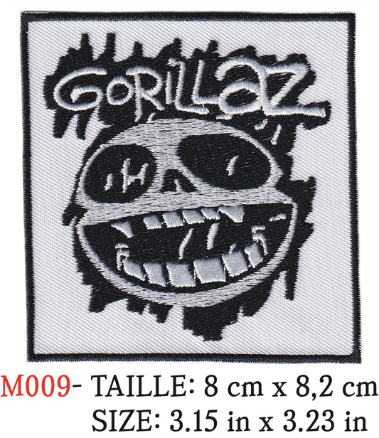 MAXIMUMPATCHES - Écusson Patch Brodé Thermocollant - 8 cm x 8,2 cm - Groupe Musique Rock Punk Hard Trash Métal Heavy Psychedelic