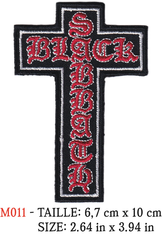 MAXIMUMPATCHES - Écusson Patch Brodé Thermocollant - 6,7 cm x 10 cm - Groupe Musique Rock Punk Hard Trash Métal Heavy Psychedelic Black Sabbath