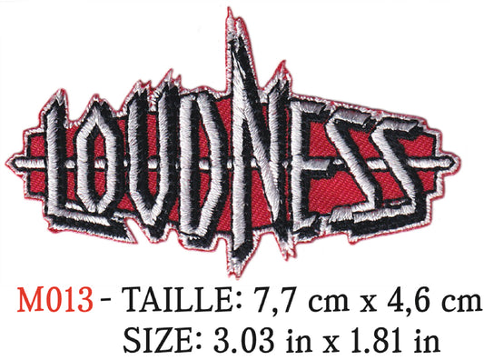 MAXIMUMPATCHES - Écusson Patch Brodé Thermocollant - 7,7 cm x 4,6 cm - Groupe Musique Rock Punk Hard Trash Métal Heavy Psychedelic Loundness