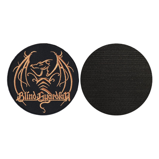 MAXIMUMPATCHES - Blind Guardian - Diamètre 10 cm - Ecusson Patch Brodé Avec Scratch Cousu Au Dos + Carré Scratch A Coudre, Face Opposé 10 cm x 10 cm/Groupe Musique Métal Rock Punk Heavy Trash Blues