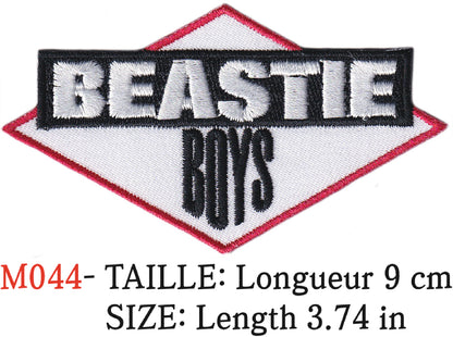 MAXIMUMPATCHES - Écusson Patch Brodé Thermocollant - Longueur 9 cm - Beastie Boys Groupe Musique Rock Punk Hard Trash Métal Heavy Psychedelic