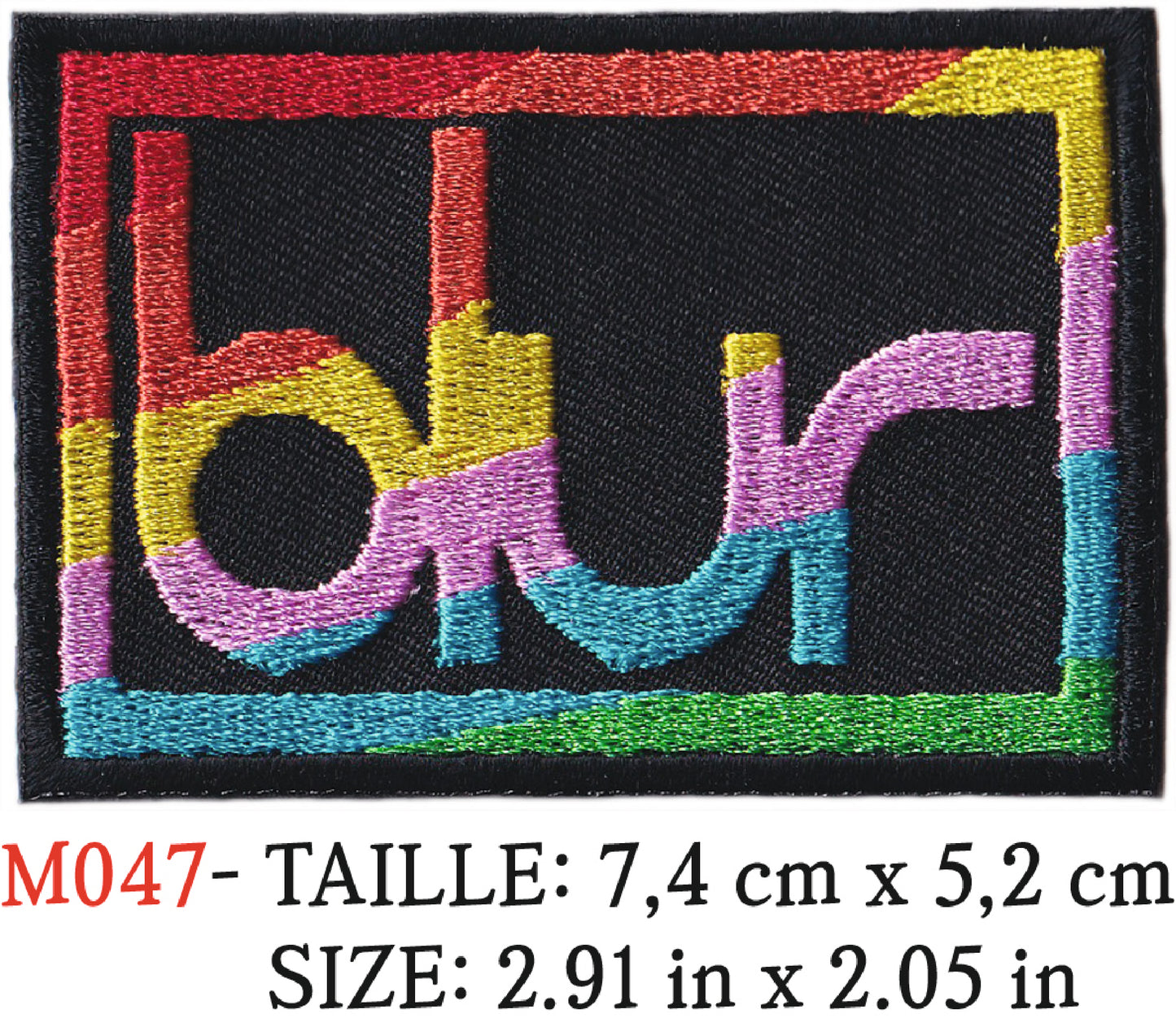 MAXIMUMPATCHES - Écusson Patch Brodé Thermocollant - 7,4 cm x 5,2 cm - Groupe Musique Rock Punk Hard Trash Métal Heavy Psychedelic