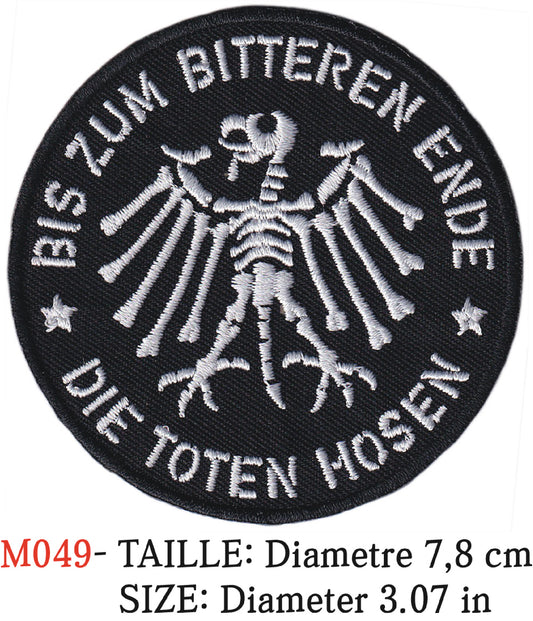 MAXIMUMPATCHES - Écusson Patch Brodé Thermocollant - Diamètre 7,8 cm - Groupe Musique Rock Punk Hard Trash Métal Heavy Psychedelic