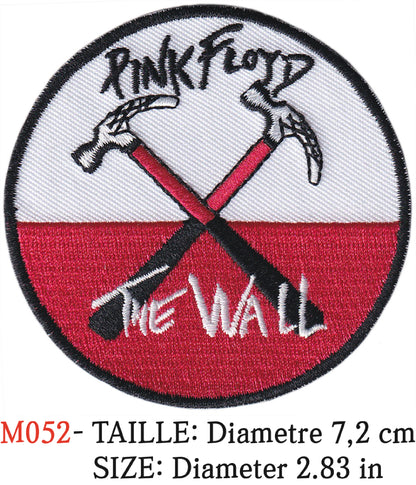 MAXIMUMPATCHES - Écusson Patch Brodé Thermocollant - Diamètre 7,2 cm - Pink Floyd Groupe Musique Rock Punk Hard Trash Métal Heavy Psychedelic