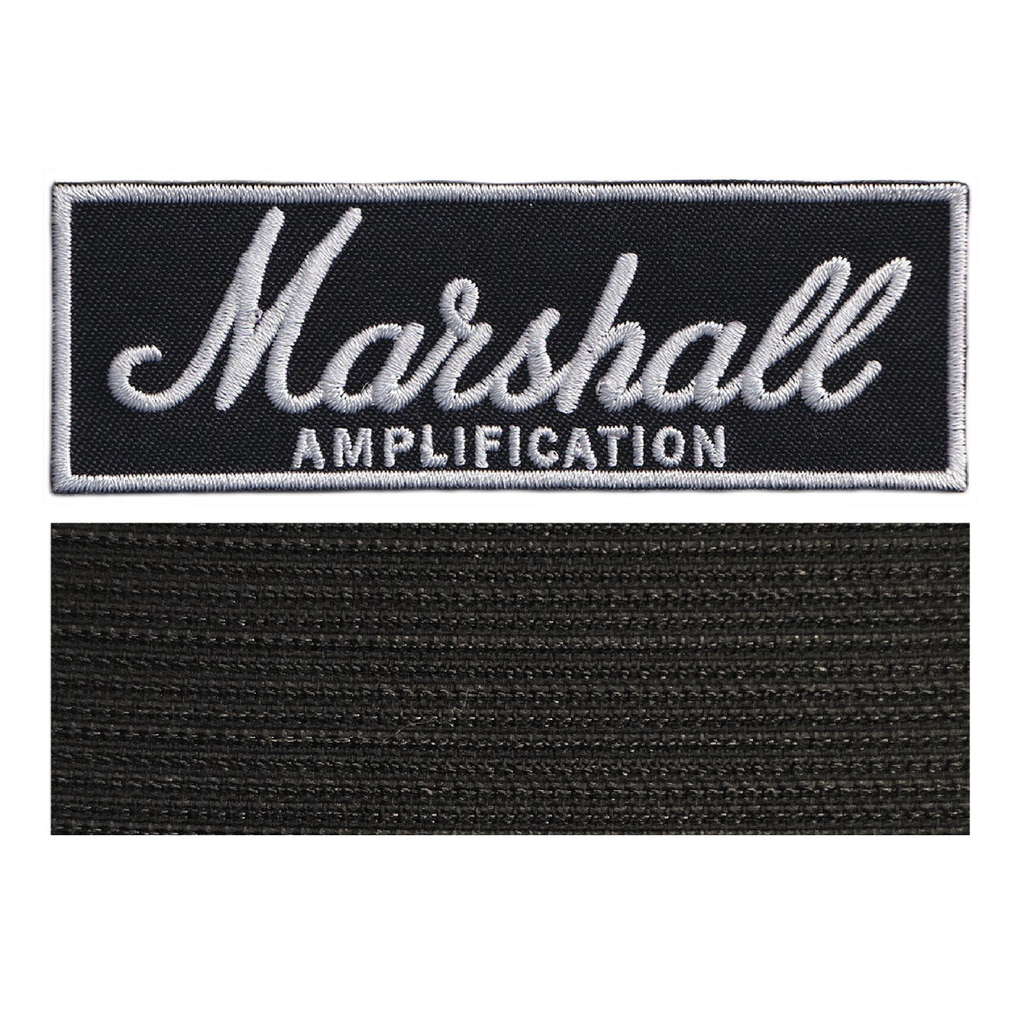 MAXIMUMPATCHES - 10 cm x 3,3 cm - Ecusson Patch Brodé Avec Scratch Cousu Au Dos + Carré Scratch A Coudre, Face Opposé 10 cm x 10 cm/Groupe Musique Métal Rock Punk Heavy Trash Blues